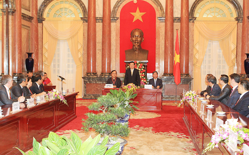 Chủ tịch nước tiếp các trưởng đoàn dự Hội nghị Bộ trưởng APEC ảnh 2
